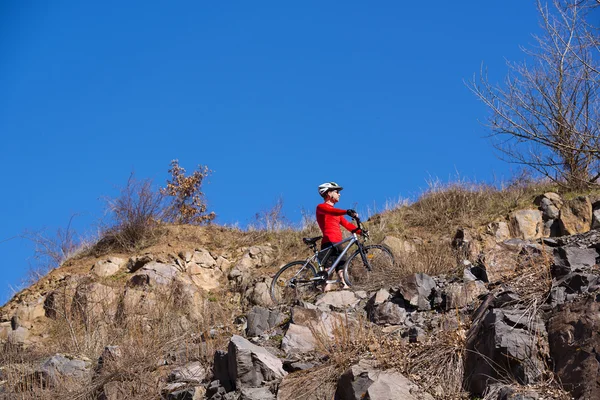 Mountain biker — Stockfoto