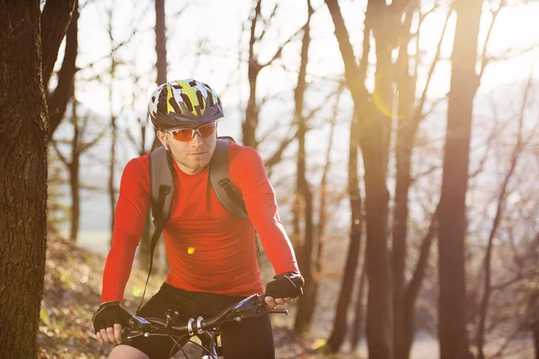 Mountainbike-åkaren — Stockfoto