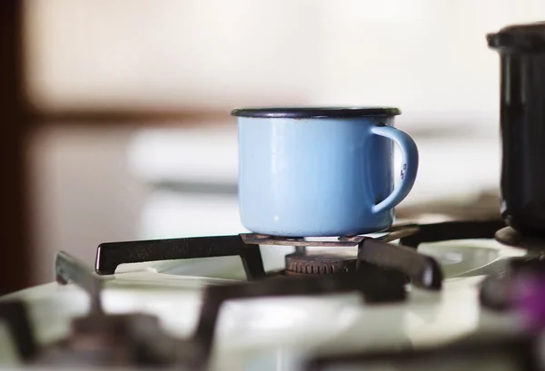 Taza de metal — Foto de Stock