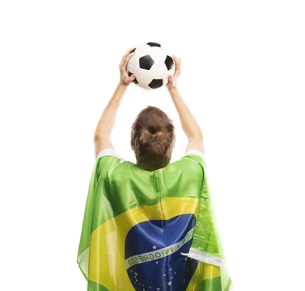 Mannelijke voetbal fan — Stockfoto