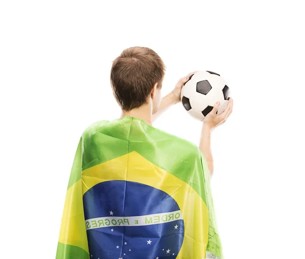 Male soccer fan — Stock Photo, Image
