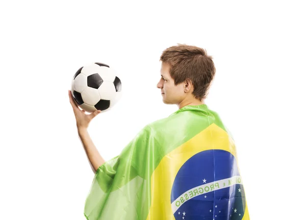 Male soccer fan — Stock Photo, Image