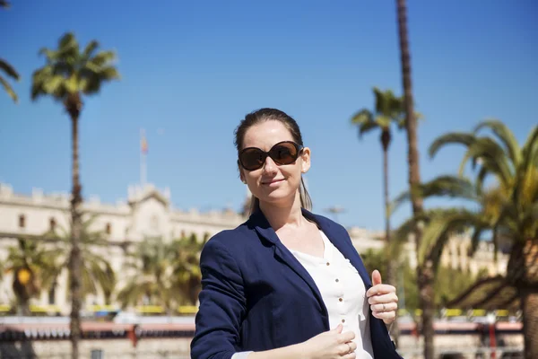 Woman tourist — Stock Photo, Image