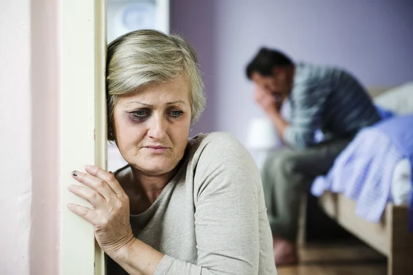 Victim of domestic violence — Stock Photo, Image