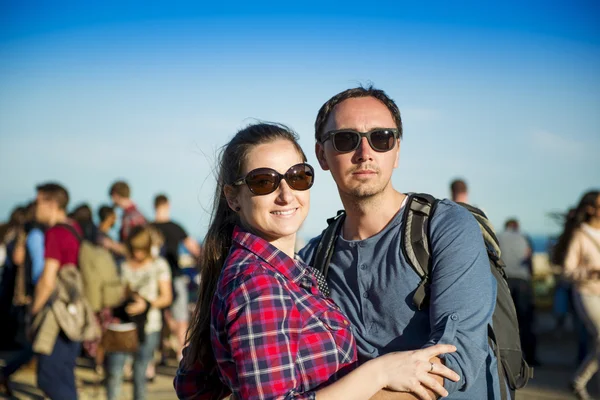 観光客のカップル — ストック写真
