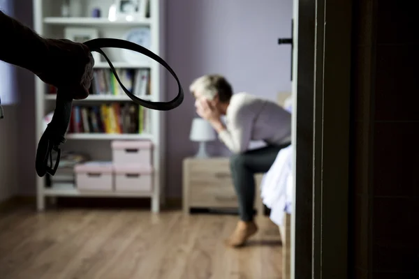 Våld i hemmet — Stockfoto