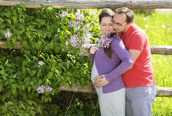 Coppia incinta — Foto Stock