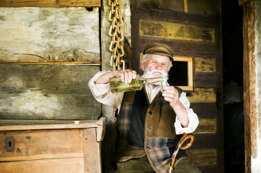 bir atış bitkisel ruh olan çiftçi