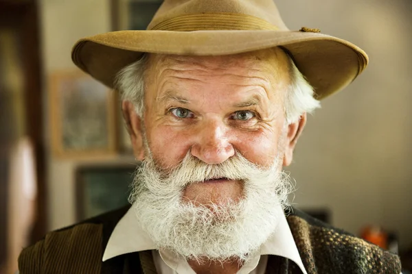 Agricultor com barba — Fotografia de Stock