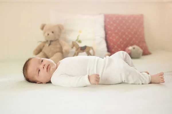 Bebê recém-nascido menina — Fotografia de Stock