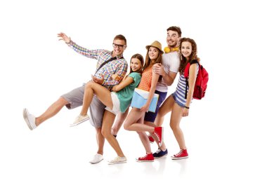 Kitaplar ile öğrenci grubu