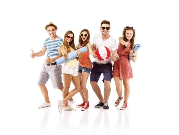 Group of young students — Stock Photo, Image