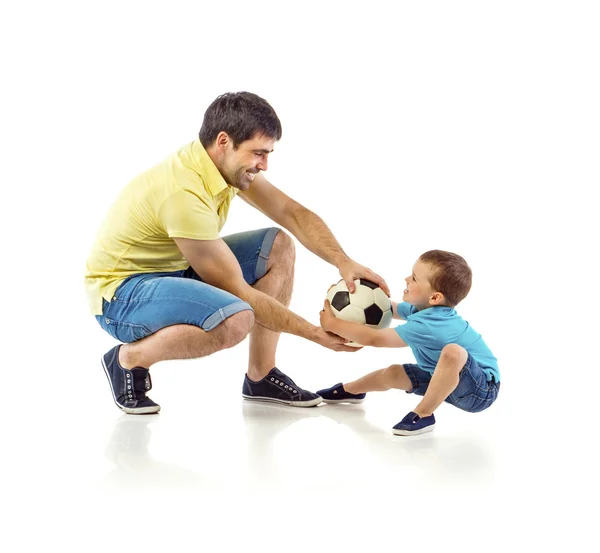 Vater und Sohn spielen — Stockfoto