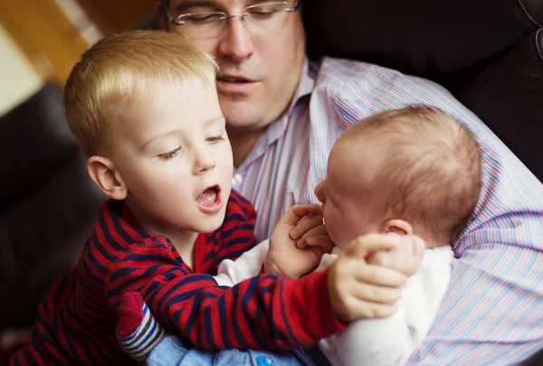 Father with sons — Stock Photo, Image