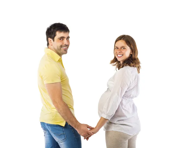 Man with pregnant wife — Stock Photo, Image