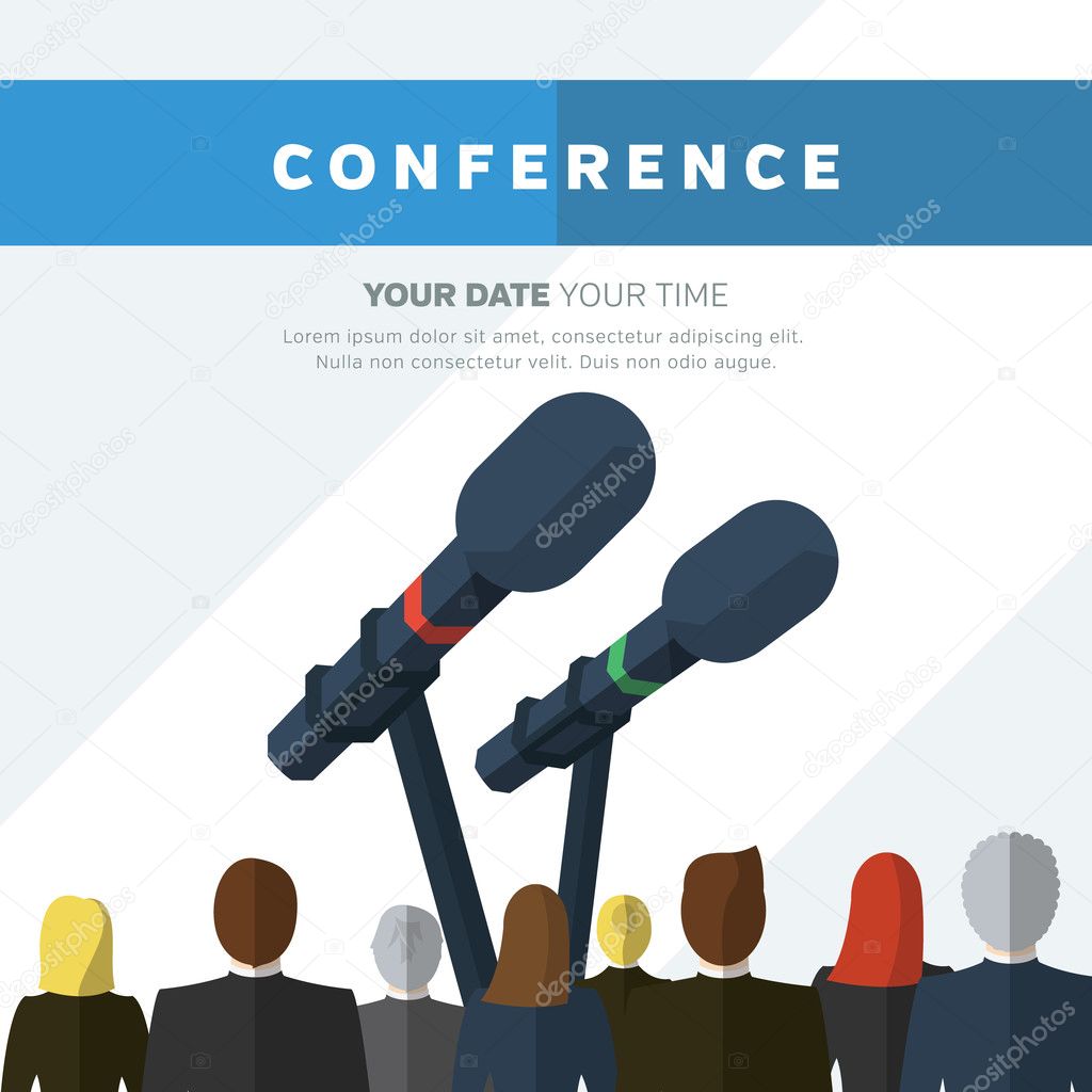 Conference template illustration