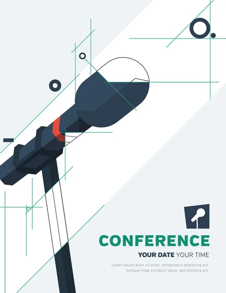 Konferensen mall — Stock vektor