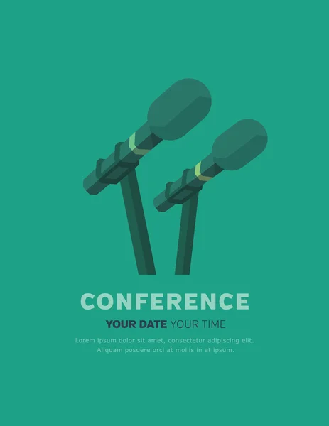 Conference template — Stock Vector