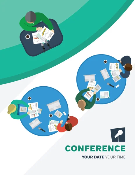 Conference template — Stock Vector