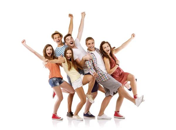 Grupo de estudiantes felices — Foto de Stock