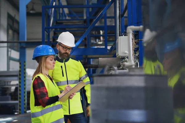 Female Engineering Manager Mechanic Worker Factory — Photo