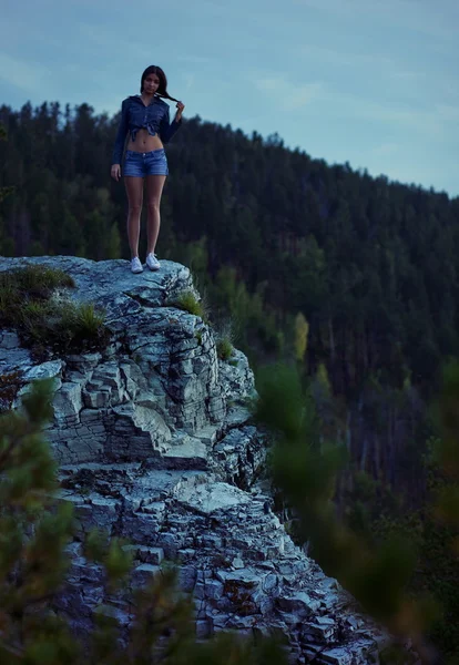 女人观景 — 图库照片