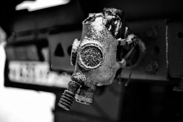 Plynová maska na odtahovku — Stock fotografie