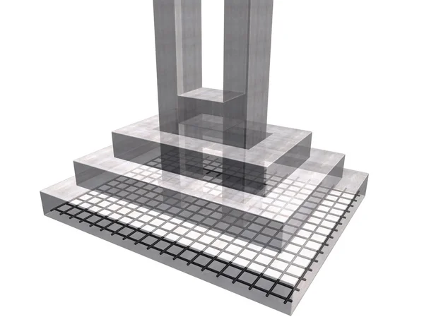 Estructura de hormigón armado Imágenes de stock libres de derechos