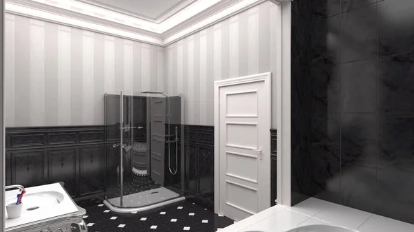 O interior no banheiro — Fotografia de Stock