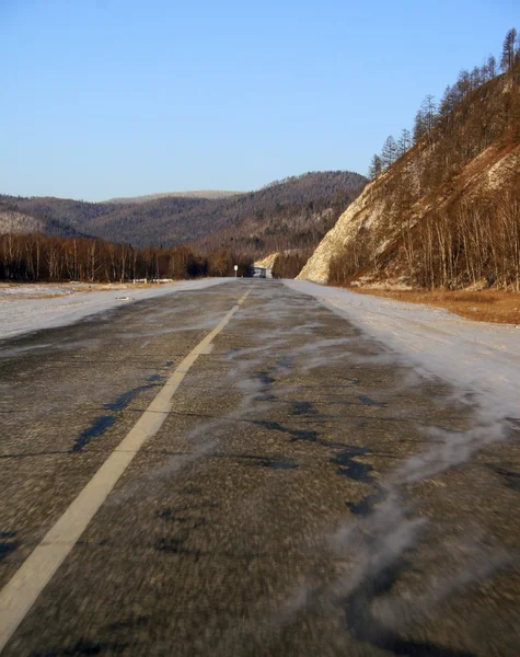 El camino al lago Baikal — Foto de Stock