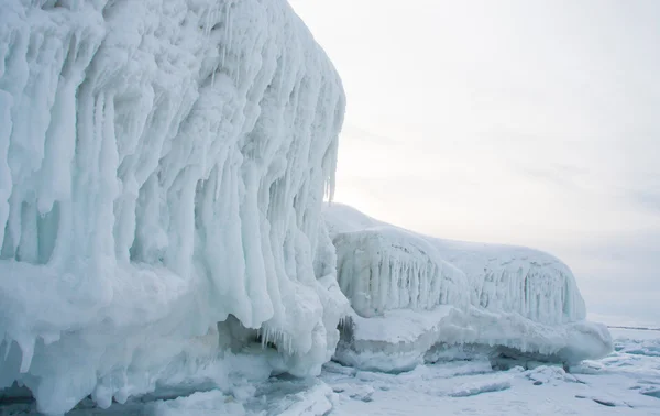 Lac Baïkal gelé. Hiver . — Photo