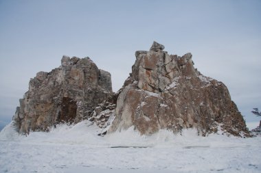 Mount şaman kış olkhon