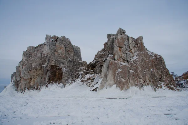 Monte Sciamano inverno Olkhon — Foto Stock