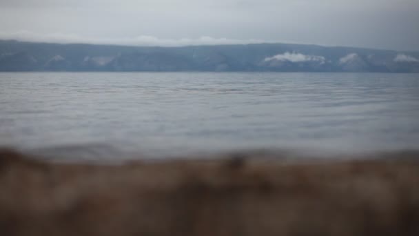 Küste des Baikalsees — Stockvideo