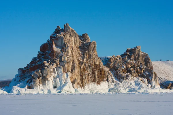 Monte Chamán. Isla Olkhon en invierno — Foto de Stock