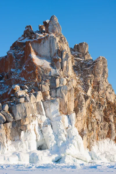 Mount Shaman. Olkhon Island in the winter — Stock Photo, Image