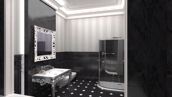 Modern luxusfürdőszoba — Stock Fotó