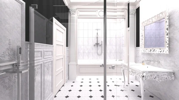 Luxe moderne badkamer — Stockfoto