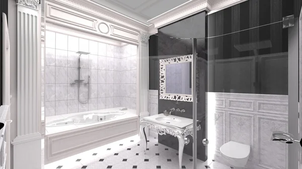 Luxurious modern bathroom — Stock Photo, Image