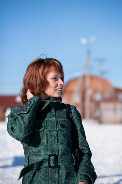 Beautiful red haired woman — Stock Photo, Image