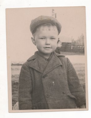 genç bir çocuk portresi. retro tarzı.