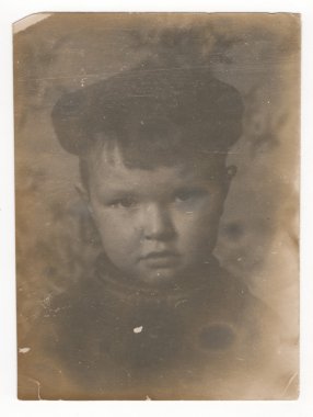 genç bir çocuk portresi. retro tarzı.