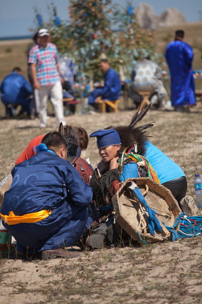 Gathering of shamans on Olkhon