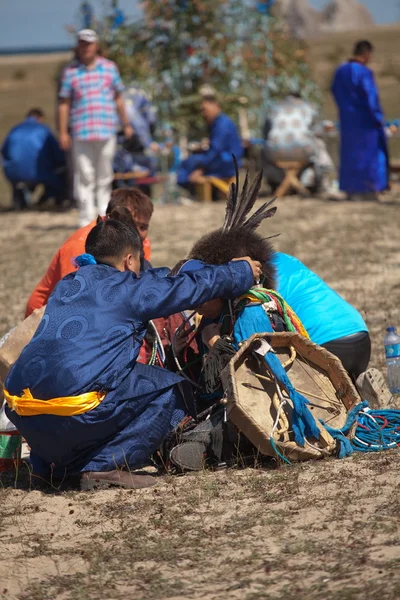 Şaman olkhon üzerinde toplama — Stok fotoğraf