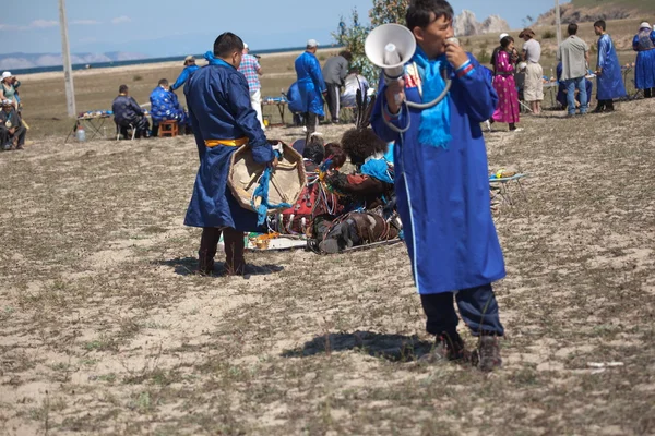 Insamling av shamaner på olkhon — Stockfoto