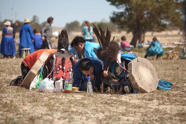 Gathering of shamans on Olkhon — Stock Photo, Image