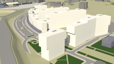 Konut Kompleksi (3d render)