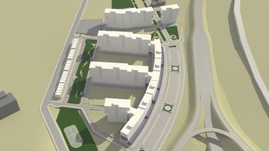 Konut Kompleksi (3d render)