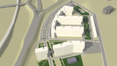 Konut Kompleksi (3d render)