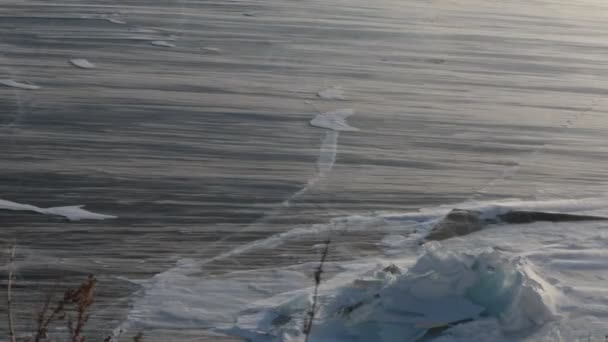 Lago Baikal. Invierno . — Vídeo de stock